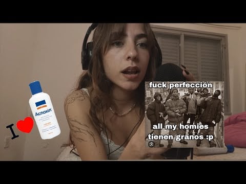 asmr susurros mi experiencia con el acné