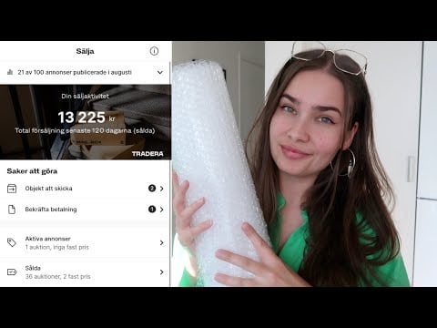 Svensk ASMR 🇸🇪 Hur jag tjänar pengar på Tradera