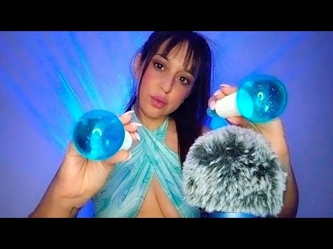 ASMR Mouth Sounds & Agua 💦 Besitos de alivio y masaje para eliminar tu ansiedad 
