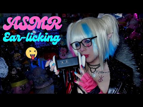 💖ASMR - Ear licking 👅/ Kisses 😘 Harley Quinn Cosplay