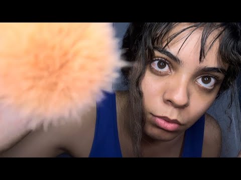 ASMR - MAQUIANDO VOCÊ PARA O DIA DIA 💜🧘🏻‍♀️💅🏼