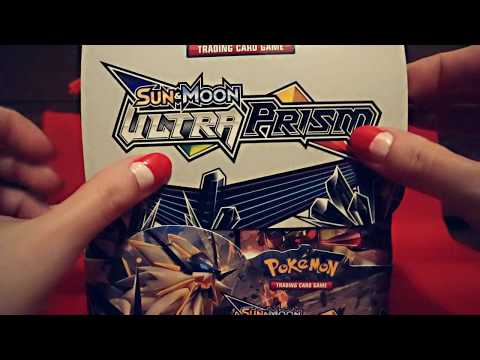 Opening Pokemon Ultra Prism Booster Box 💠 ASMR Crinkles and Cards Sounds