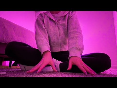 ASMR | Carpet Scratching, Lots of Hand Movements, Whispering, etc 🩷