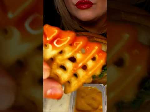 Trying Chick-fil-A #asmr #food #shorts #chickfila
