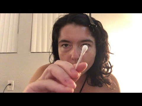 ASMR Spit Painting 🎨 (Using qtips and lipgloss) personal attention