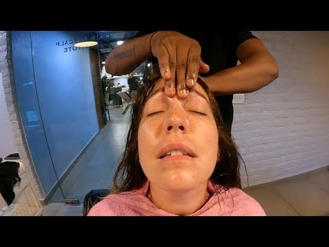 Él me masajeó hasta las cejas 😮 Masaje indio con aceite de coco 🥥 *90% silencio* 🤫 Relajante ASMR