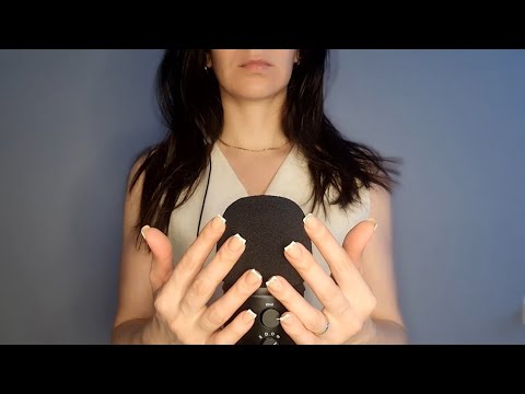 ASMR Sleep Inducing Mic Scratching - Brain Massage  MICS 🎤 & Nails 💙 No Talking