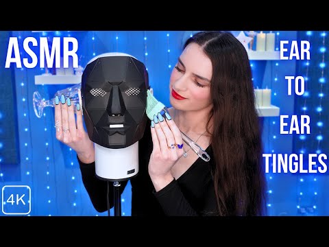 ASMR Deep Inner Ear Triggers 👂 with the Binaural Head Mic for Sleep 💤 Massage Scratching Tapping etc