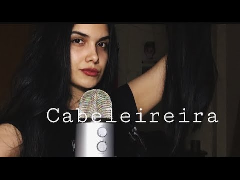 (ASMR ROLEPLAY) Salão de beleza - Cortando seu cabelo || Cutting your hair (blue yeti)