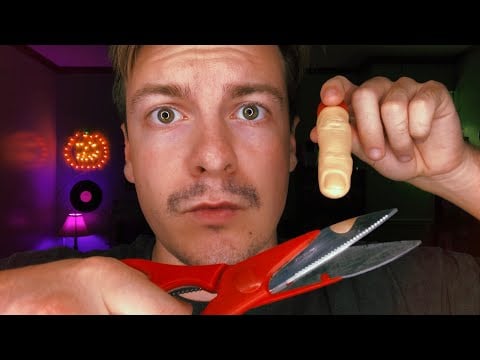[ASMR] Cutting Your Finger Off & Poking Your Face with It | LOUD Lens Tapping | Visual ASMR Triggers
