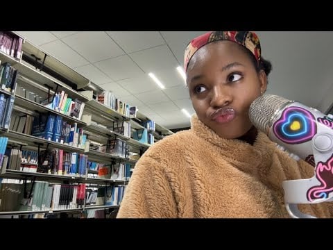 ASMR- Gum Chewing in Library ✨ (no talking)