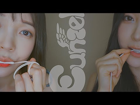 ASMR 45 Mins Twin Lofi Mic Eating darkened version