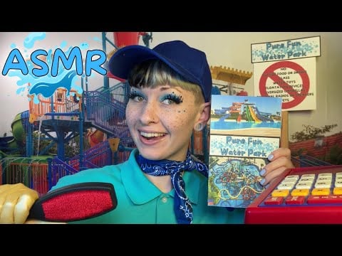Water Park Security Check 🌊 Will YOU Make It In?! Soft Spoken ASMR for Sleep and Summer Fun!