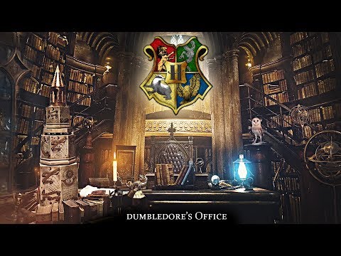 Dumbledore's Office [ASMR] Hogwarts ⚡ Harry Potter Ambience ⋄ Cinemagraph