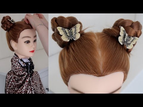 ASMR Hair Brushing & Hair Play With Accessories | Hair Style | Hair Parting (No Talking)