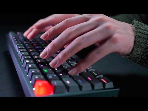 [ASMR]気づいたら眠っている１時間のキーボードタイピング - 1 Hour Keyboard Typing for 100% Sleep Keychron K2(No talking)