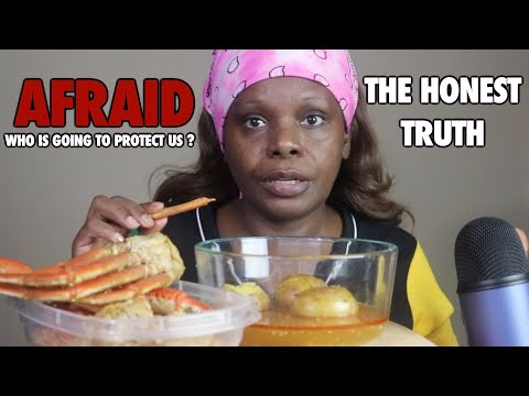 I Am A Black Woman And Afraid Of The Police ASMR Seafood Crab Legs Eating Sounds