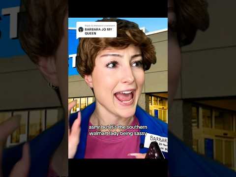 asmr but it's the southern walmart lady being sassy #asmr