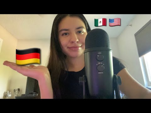 Asmr- mexican girl attempts to speak German 🤣
