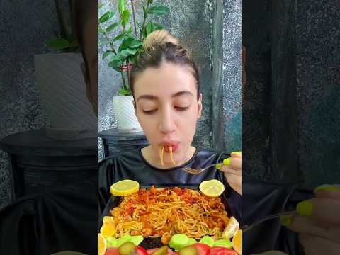 🍝🥒#mukbang #shorts