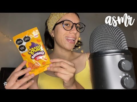 ASMR con gomitas enchiladas🔥 + update de mi ausencia