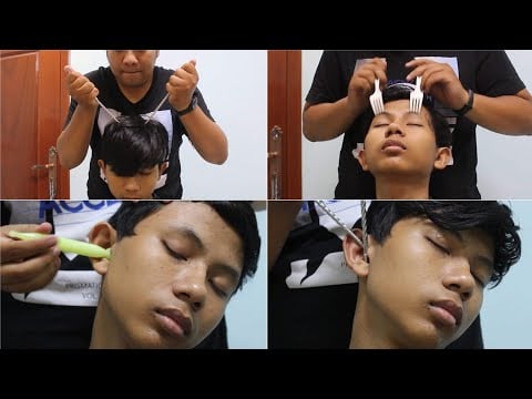 ASMR Mixed Tools Head Massage - Relaxing Head Massage