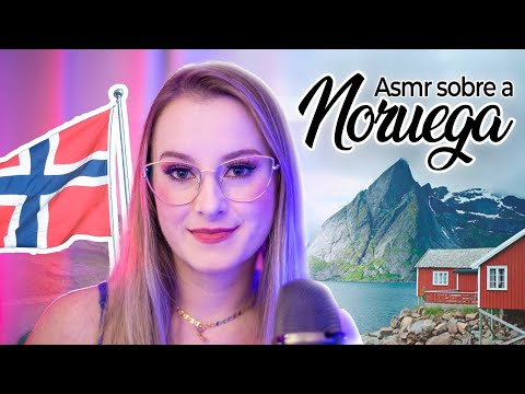 ASMR CURIOSIDADES SOBRE A NORUEGA | SUSSURROS de orelha a orelha | Fatos interessantes | Blue Yeti