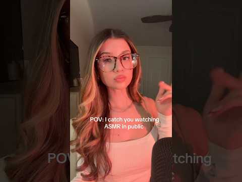 I catch you watching ASMR publically 😬 #asmr #asmrroleplay #mouthwhisper #trending