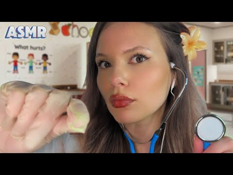 АСМР Школьная медсестра найдет твои мурашки • Медицинский осмотр 👩🏼‍⚕️🩺