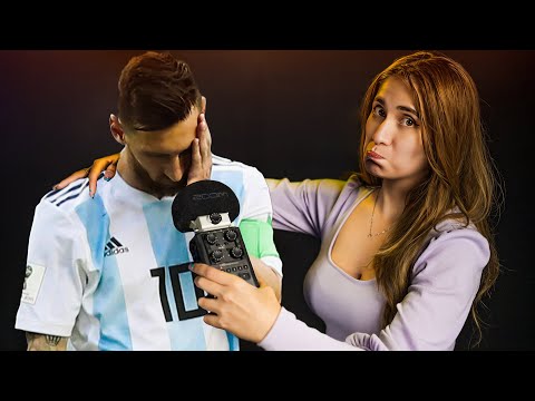 ASMR CURANDO a MESSI después del primer partido en QATAR 2022 | ASMR Español | Asmr with Sasha