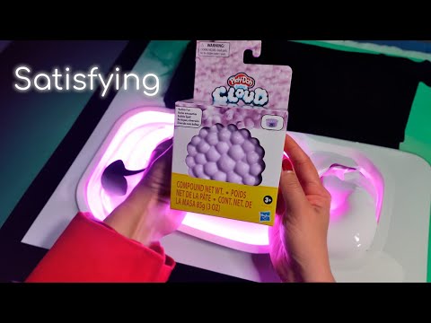 ASMR  UNBOXING SLIME SATISFACTORIO CRUNCHY