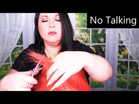 ASMR No Talking | Haircut, Scalp Check and Treatment | Relaxing Hair Salon Roleplay