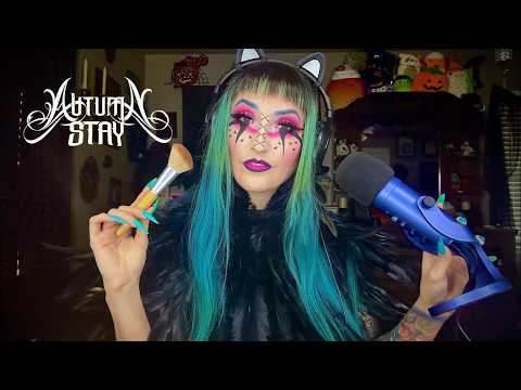 ASMR | GOTH GIRL| MAKEUP BRUSH | Perfect for snoozing