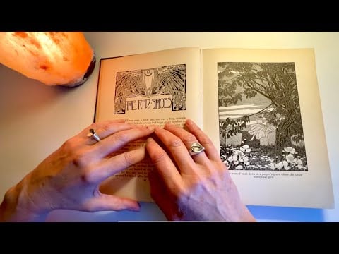 ASMR Soft Spoken Bedtime Story The Red Shoes by Hans Christian Andersen, Looking at Illustrations