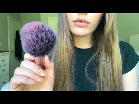 ASMR face brushing to help you sleep💤