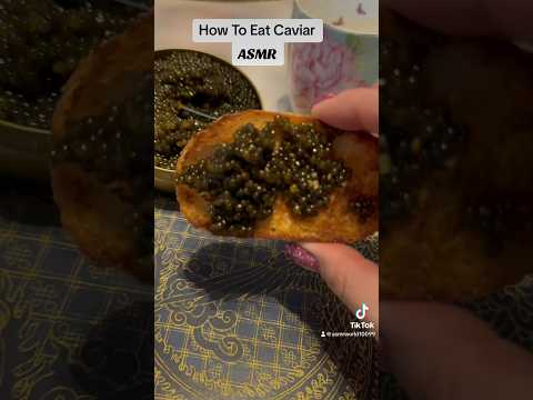 How To Eat Caviar / ASMR