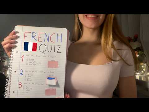 asmr french quiz 🇫🇷