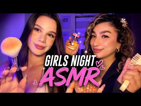 ASMR • Two Girls Get You Ready for a Party✨ with @kaitlynfallasmr