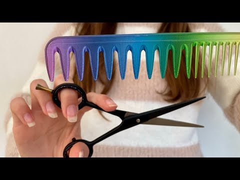 ASMR Cutting your hair | Lo-fi | Hair combing | No talking