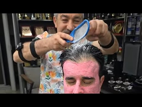YOUR ASMR SLEEP FRIEND MUNUR ONKAN .HAIR AND BEARD TRIMMING, BACK AND SEAT MASSAGE AND SKIN CARE