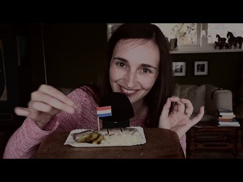 ASMR FoodZzZ - Dutch Haring & English Whispering for TINGLEZzZ