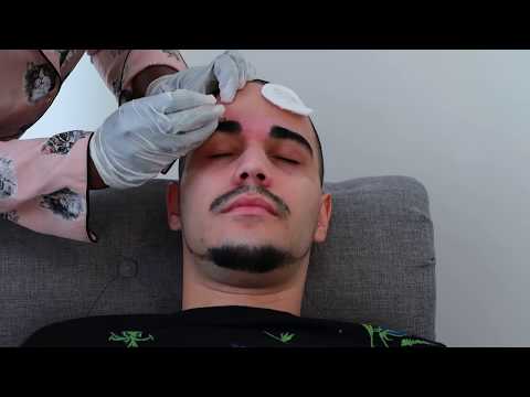 ASMR 100% Real HUGE Eyebrows Plucking / Tweezing And Shaping