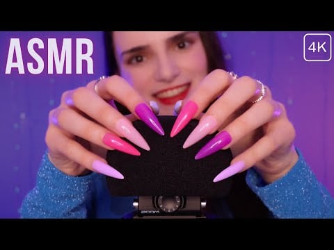 ASMR Mic Scratching with a $500 MIC 😱 INSANE SOUNDS 🔥 INSTANT SLEEP - No Talking , Long Nails 4K