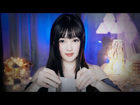 【ASMR 直播錄像vol 90】舒緩神經，魔芋揉耳，咀嚼煩惱，視覺觸摸引導睡眠