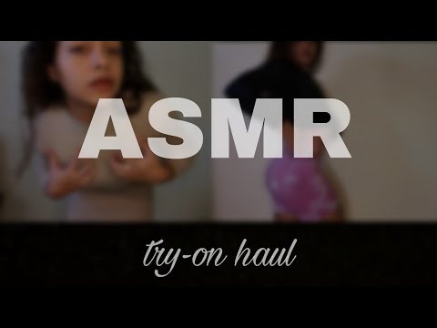 ASMR • Try-on haul * scratching gym clothes 🧸