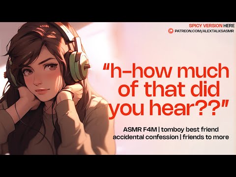 Your tomboy best friend forgets to hang up & accidentally confesses [F4M] [friends to lovers] ASMR