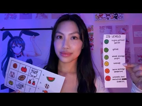 LOFI ASMR testing your IQ (soft spoken)