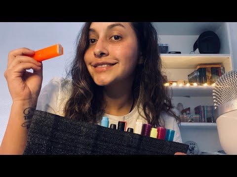 ASMR ✨ TE MAQUILLO CON MIS PLUMONES 😻 con [SPIT PAITING - SEMI INAUDIBLE] - Roleplay ♥️