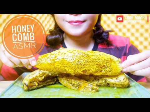 ASMR Eating honey comb, eating part cut, eating sound PART 01| LINH-ASMR