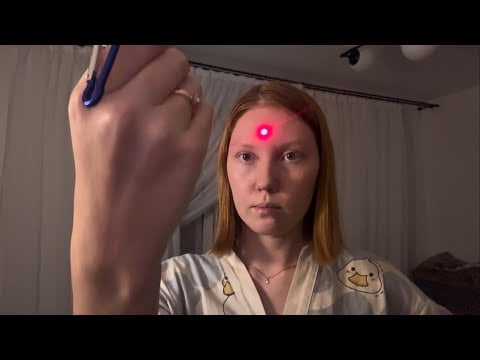 Fast ASMR Medical Examination | Cranial Nerve Exam, Vision, Hearing, Pulse Check